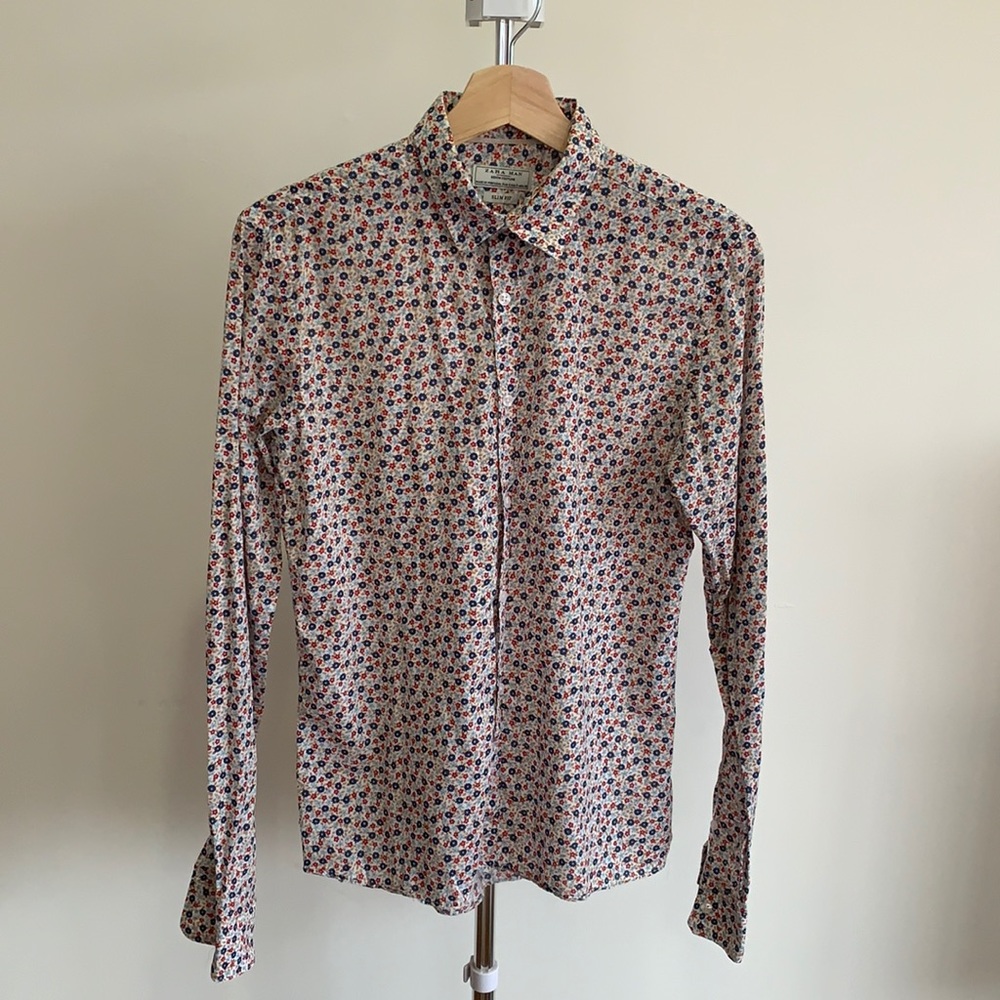 Floral print Zara button down